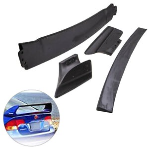 Premium Upgraded Trunk Wing Spoiler For Honda Civic 06-11 4DR Sedan Unpainted Mugen Style RR 4Pic
