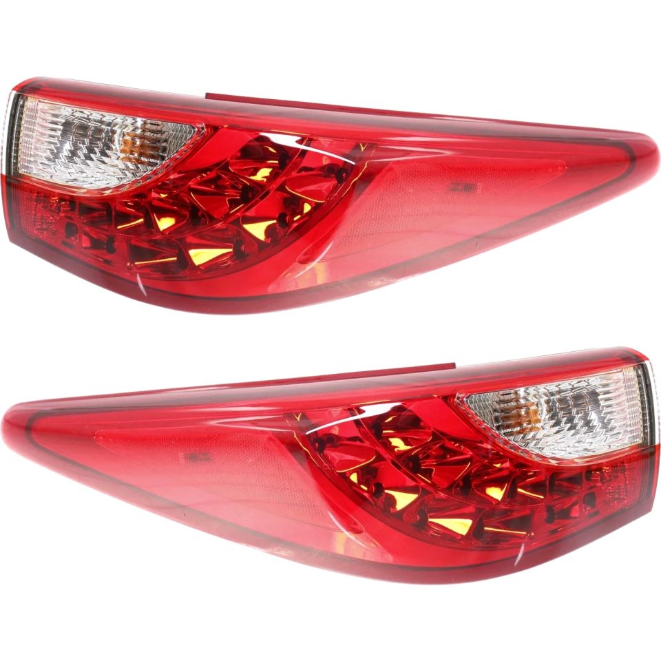 Select Cast Iron Tail Light Set For 2013 Infiniti JX35 14-15 QX60 LH RH Clear/Red Halogen CAPA