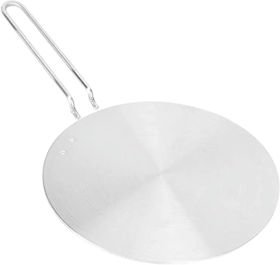 Storage Popular NAMZI Induction Converter Heat Diffuser Simmer Ring Plate,Stainless Steel Heat Diffuser Induction Plate with Stainless Handle Adapter Converter Gas Electric Cooker Plate (24cm)