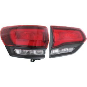 Prime Tail Lights For 2014-2021 Jeep Grand Cherokee Left Side Inner Outer Assy Halogen