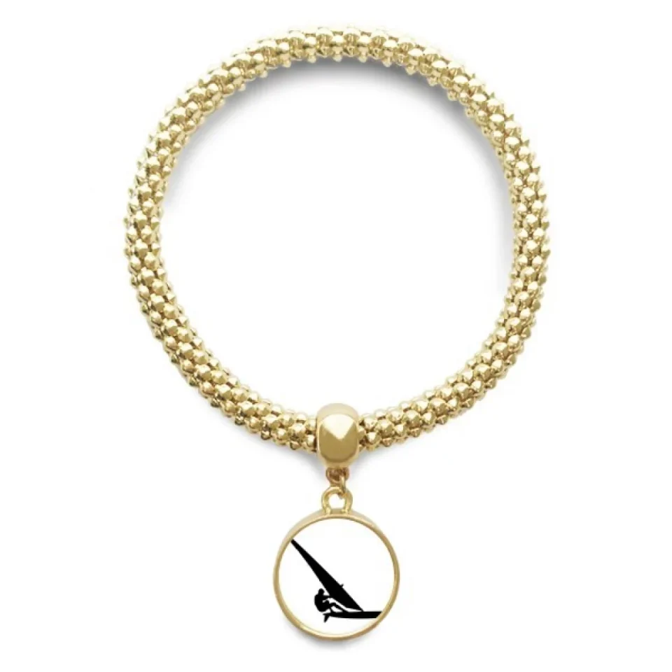 Supreme sports surfing sailboat player en bracelet round pendant jewelry chain