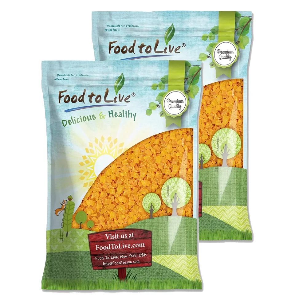Travel Gift-Ready Dried Diced Mango, 15 Pounds ﾡﾪ Kosher, Vegan ﾡﾪ by Food to Live