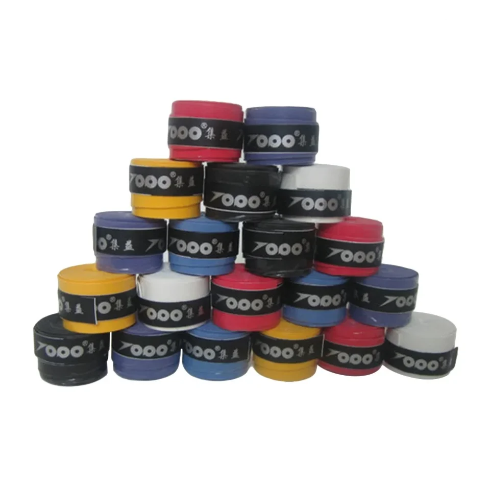 Prime Outdoor 60pcs Replacement Anti-slip Racket Overgrips Over Grips Tennis Badminton Squash Racquet Tape Grips (Mix Colors)