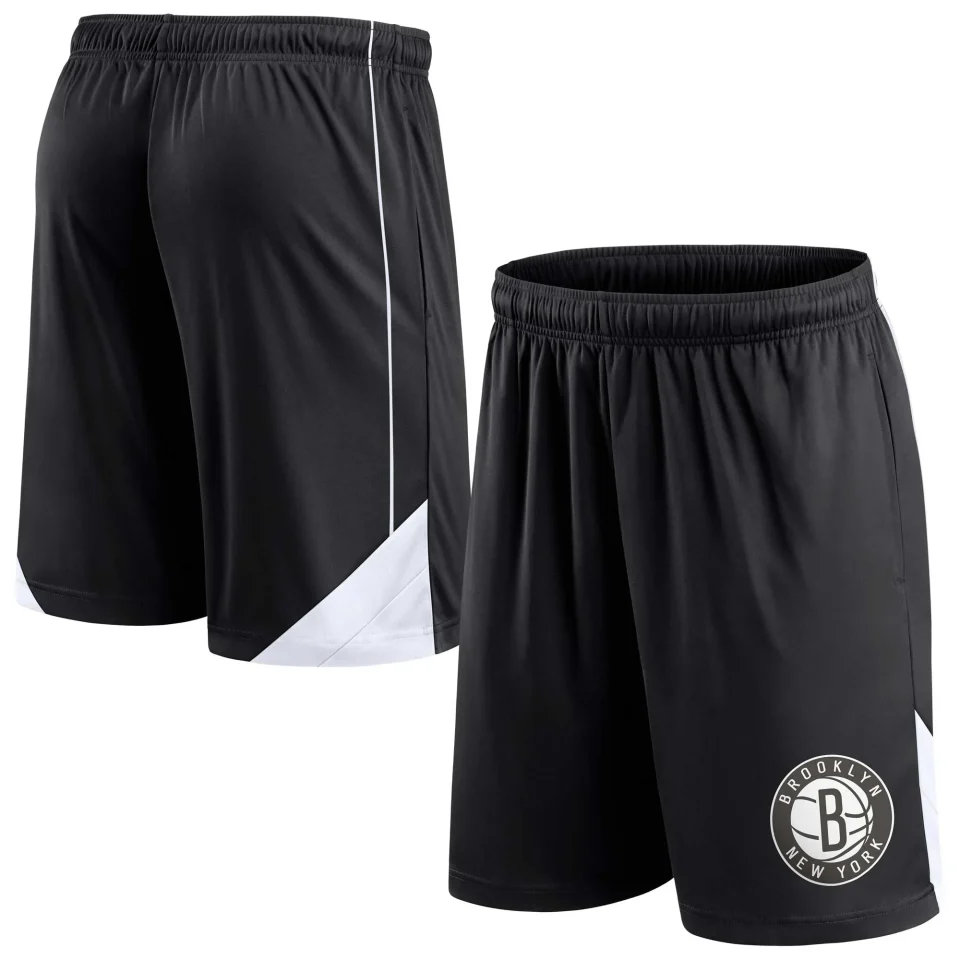 Prime Men's Fanatics Branded Black Brooklyn Nets Slice Shorts