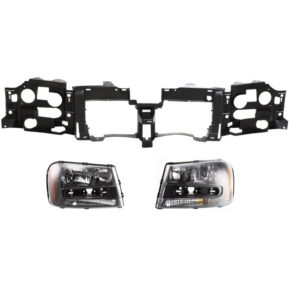 Frosted Versatile Header Panel Kit For 2002-2009 Chevrolet Trailblazer 3pc