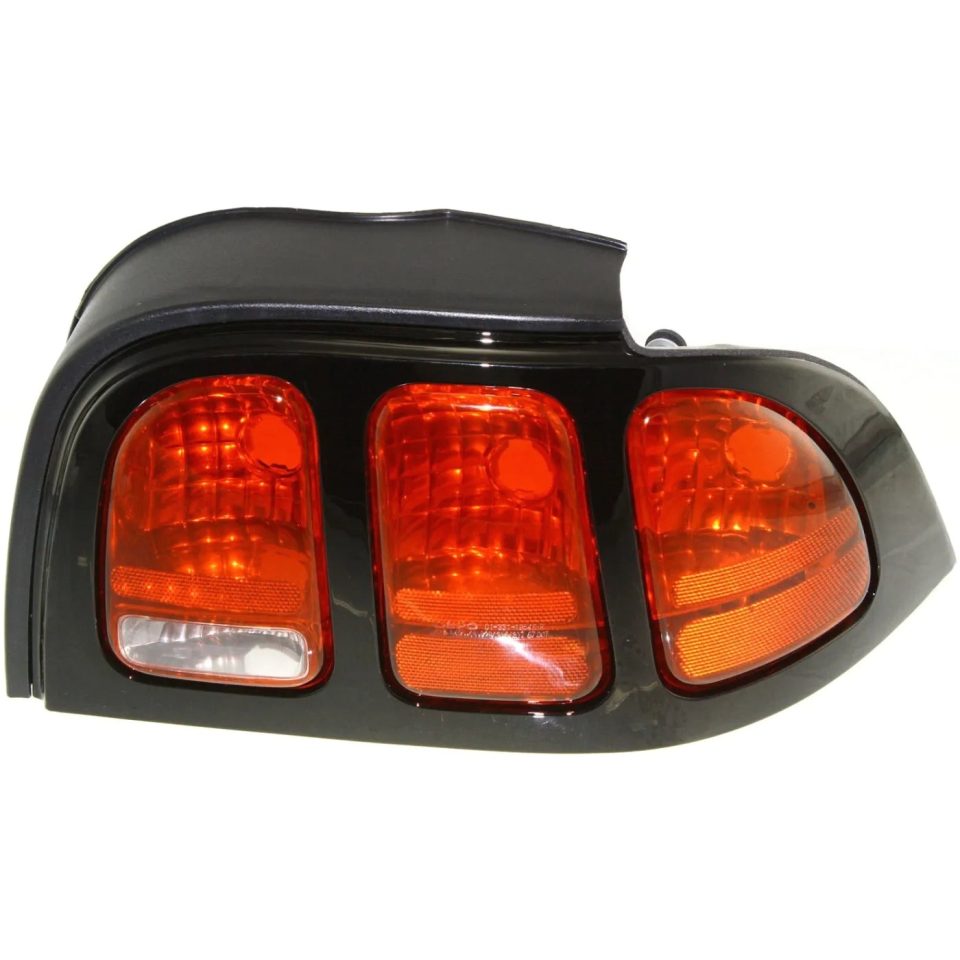 Ceramic Leak-Proof Halogen Tail Light For 1996-1998 Ford Mustang Right Clear & Red Lens