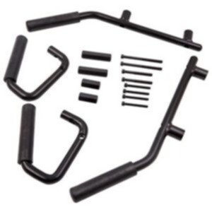 Bamboo Front and Rear Grab Handles Kit Grab Bar For Jeep Wrangler JK 2DRS/4DRS 07-18