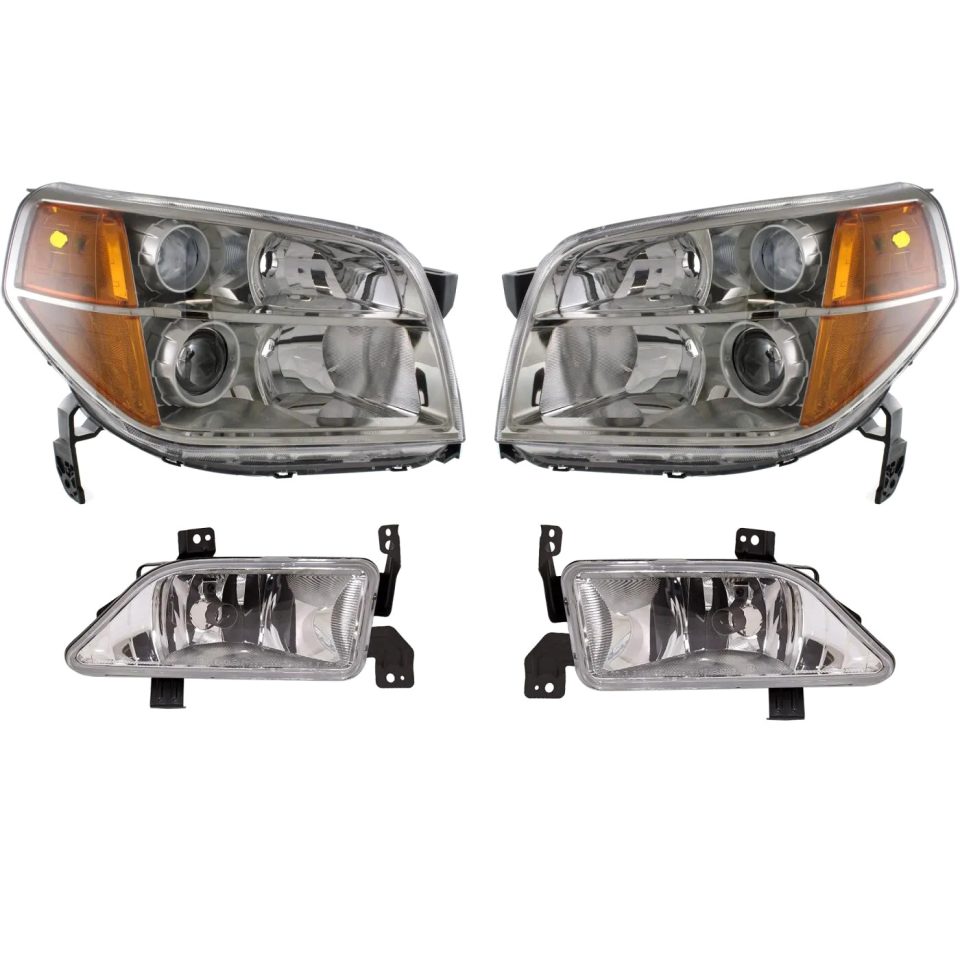 Clear Long-Lasting New Auto Light Kit Driver & Passenger Side LH RH for Honda Pilot 2006-2008