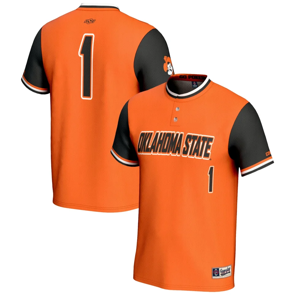 Ceramic Silicone Youth GameDay Greats #1 Orange Oklahoma State Cowboys Lightweight Softball Jersey