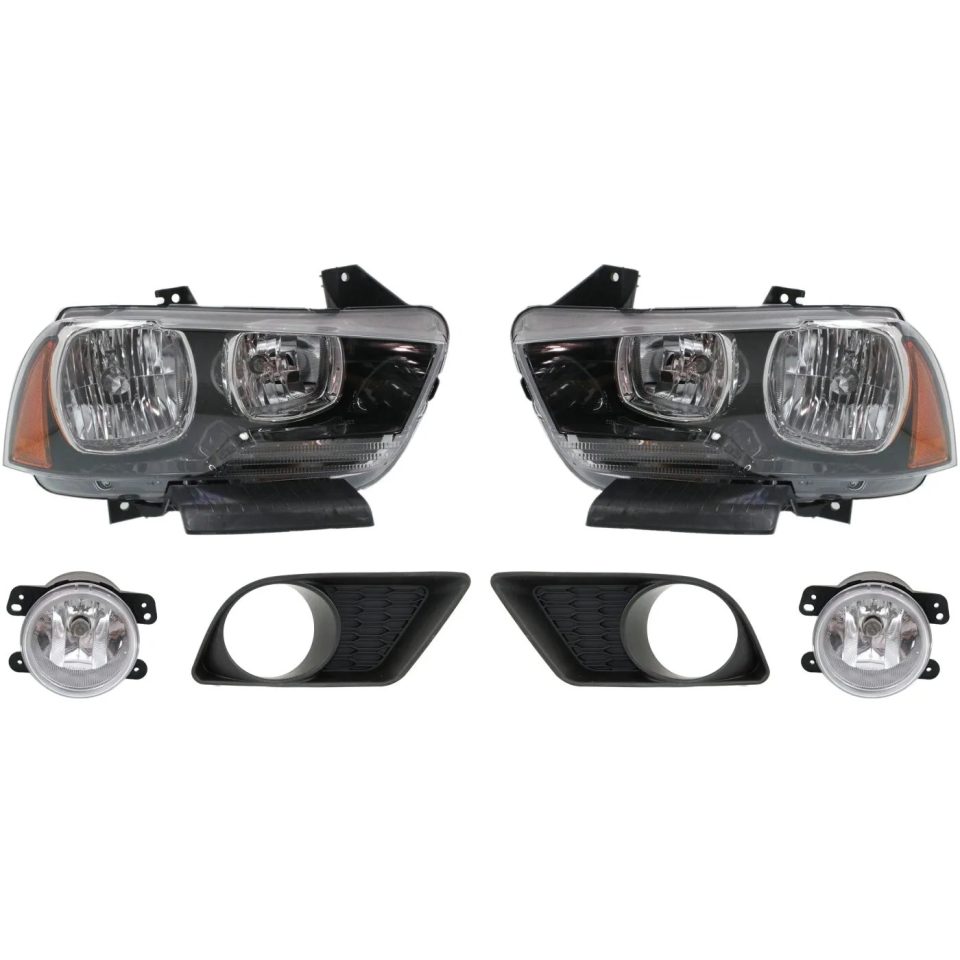 Select Headlight Kit For 2011-2014 Dodge Charger Driver and Passenger Side
