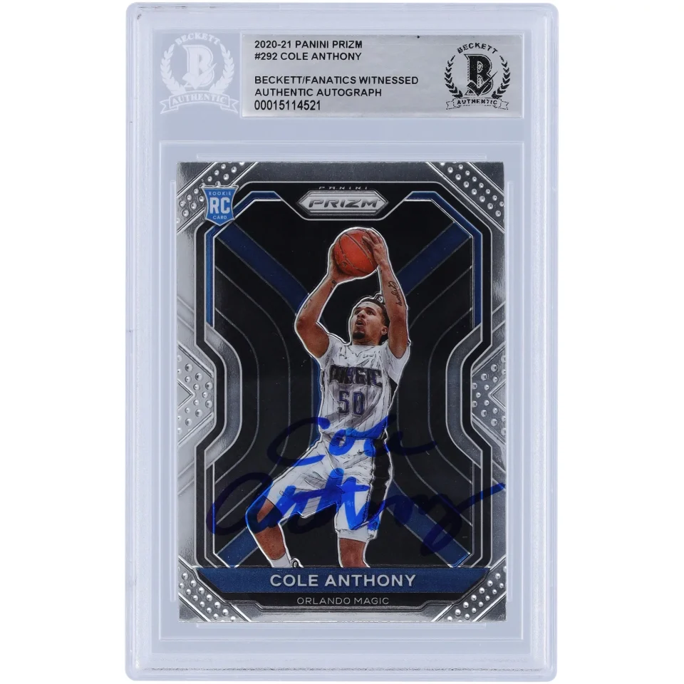 Food-Grade Kitchen Cole Anthony Orlando Magic Autographed 2020-21 Panini Prizm #292 Beckett Fanatics Witnessed Authenticated Rookie Card - Fanatics Authentic Certified