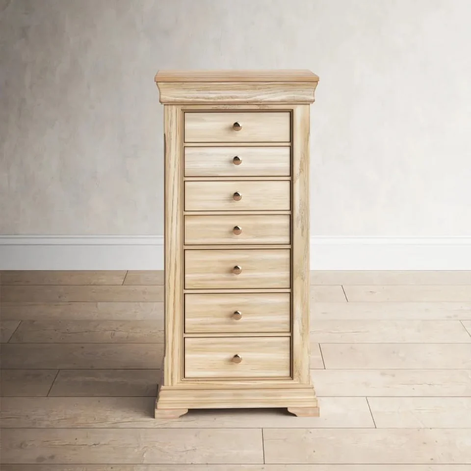 Travel Hives & Honey - Haley Jewelry Storage Organization Armoire, Taupe Mist
