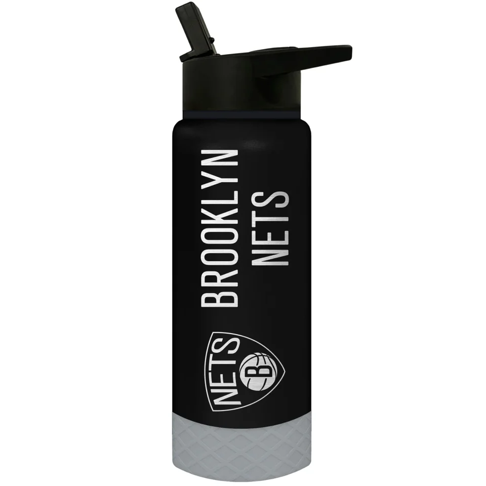 BPA-Free Brooklyn Nets 24oz. Thirst Hydration Water Bottle