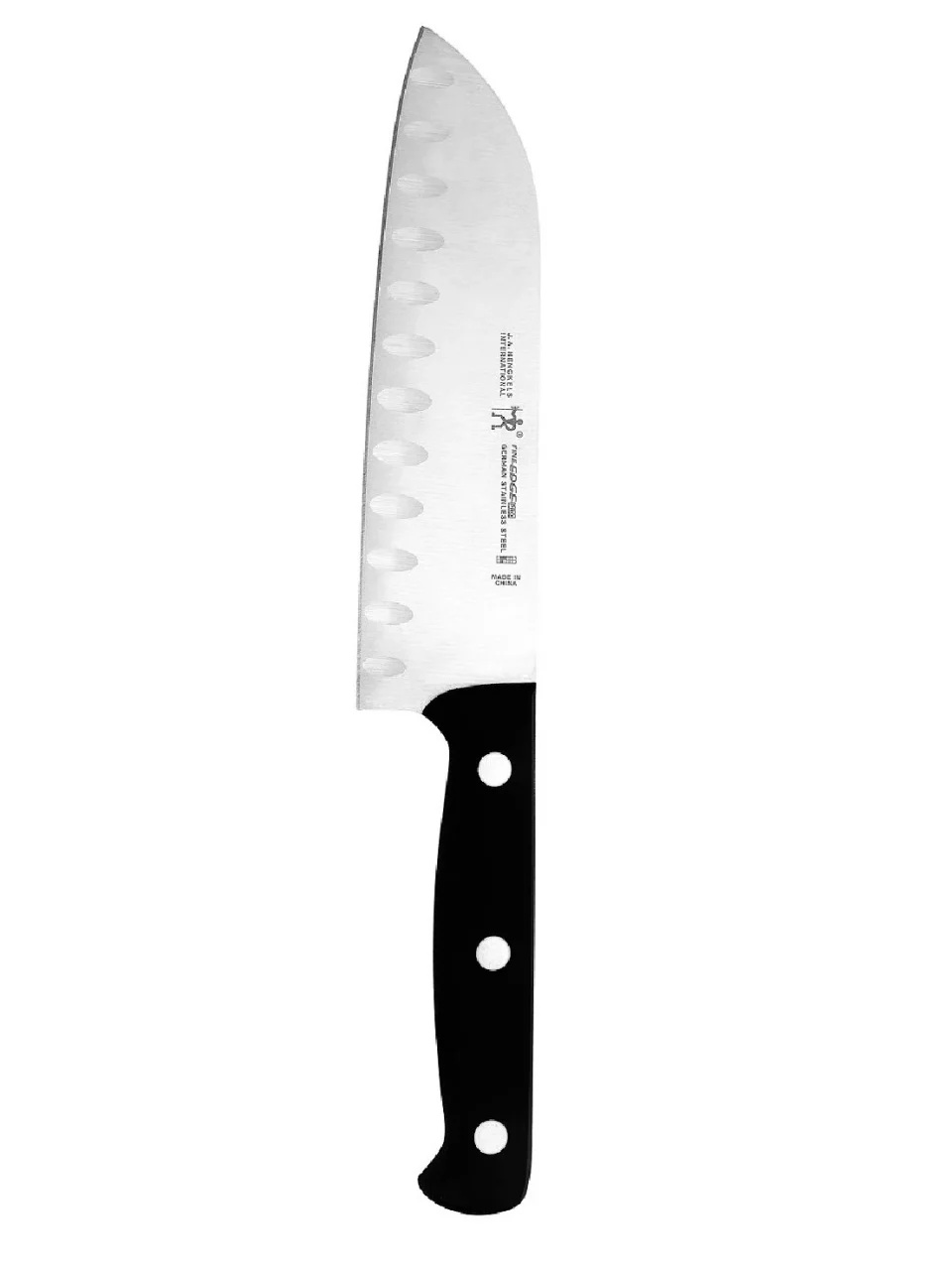 Bamboo J.A. Henckels International Fine Edge Pro 5 Hollow Edge Santoku Knife