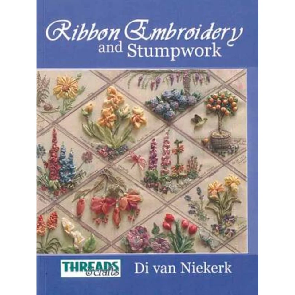 Thickened Storage Pre-Owned The Threads & Crafts Book of Ribbon Embroidery and Stumpwork (Paperback 9781844480906) by Di Van Niekerk