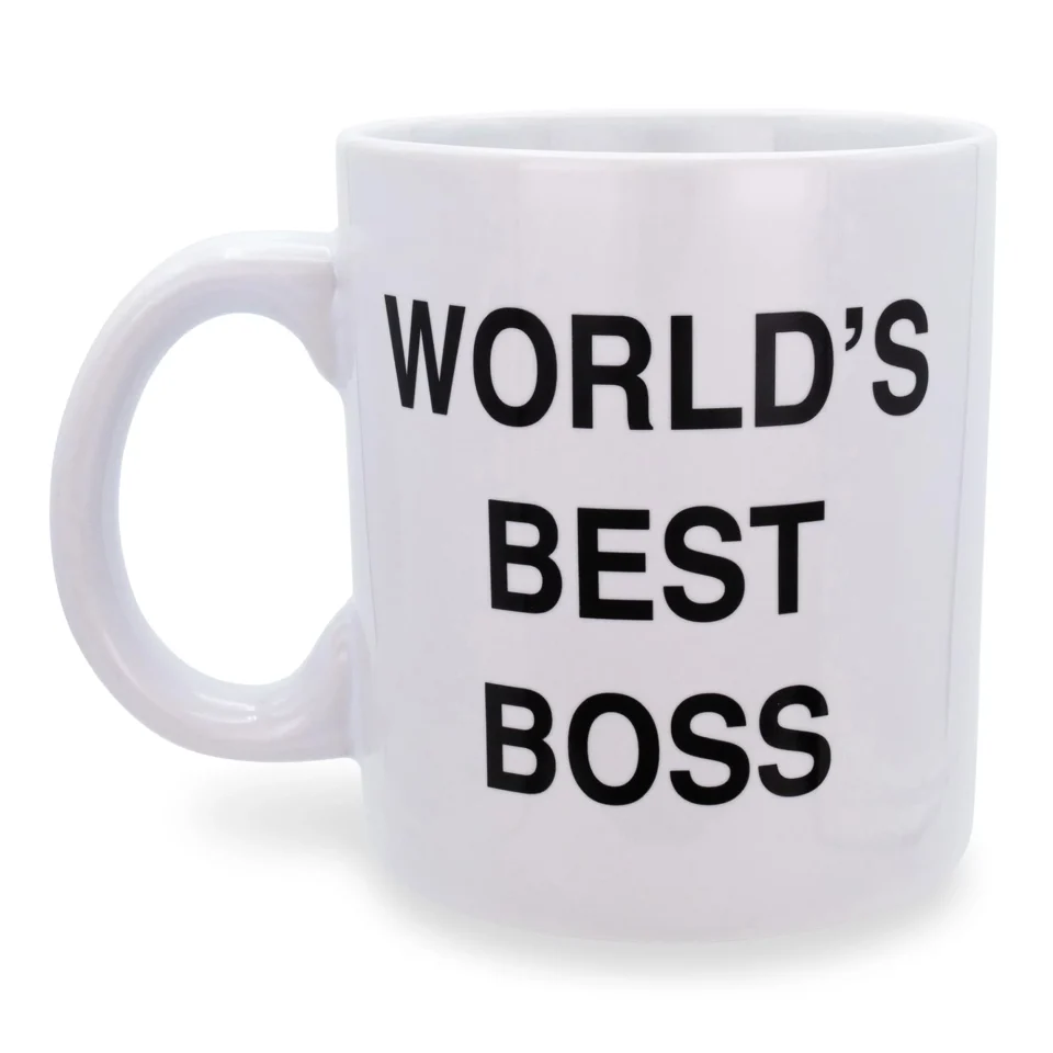 Leak-Proof The Office Dunder Mifflin World's Best Boss Ceramic Mug | Holds 20 Ounces